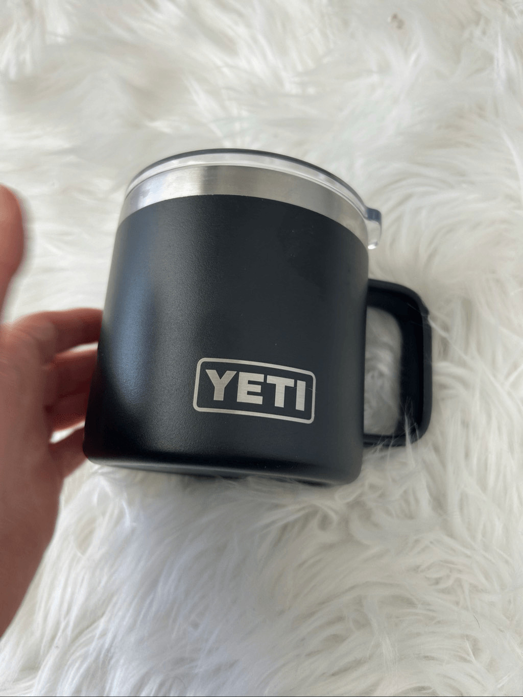 Yeti Rambler 14oz Coffee Mug with Pepsi on it