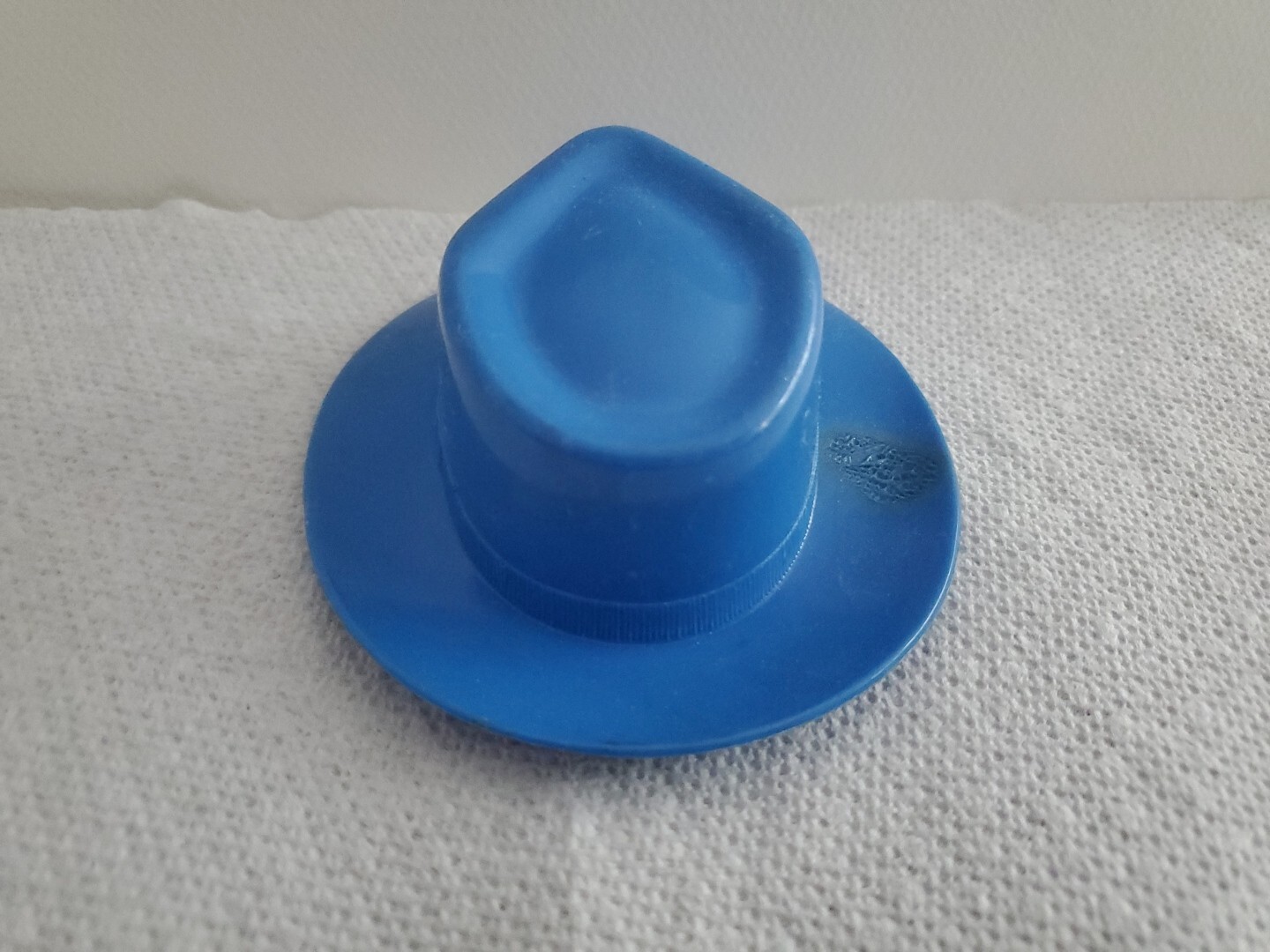 Vtg Adams HAT Blue Plastic Salesman Sample Miniature Plastic Hat