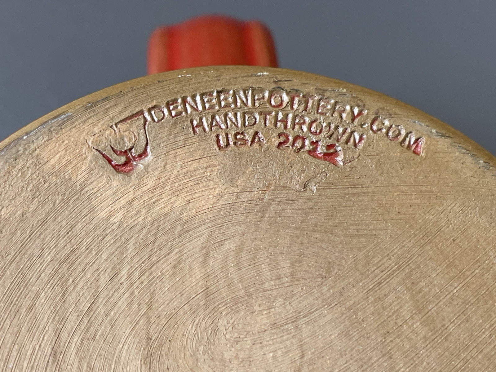 Deneen Pottery Mug Brother Juniper’s Memphis, TN Red Hand Thrown Footed Cup 2012