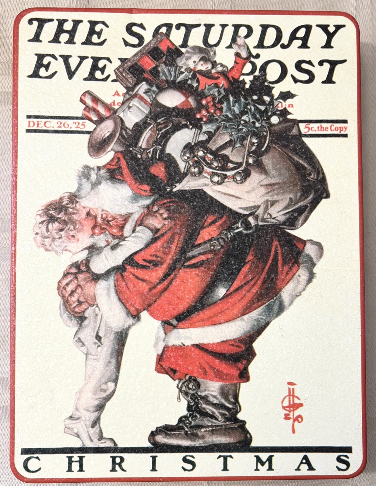 The Saturday Evening Post Collectible Christmas Tin – 8″ x 11″ x 1.75″