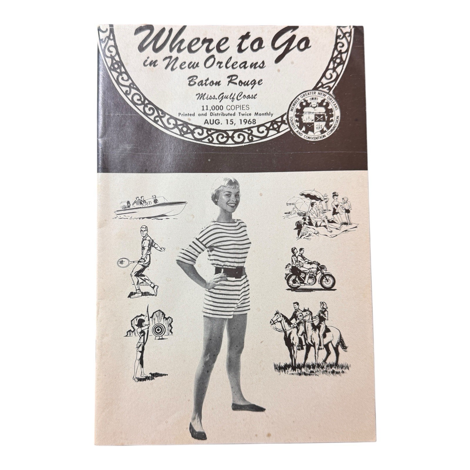 1968 Where To Go In New Orleans Travel Guide Baton Rouge Gulf Coast Magazine