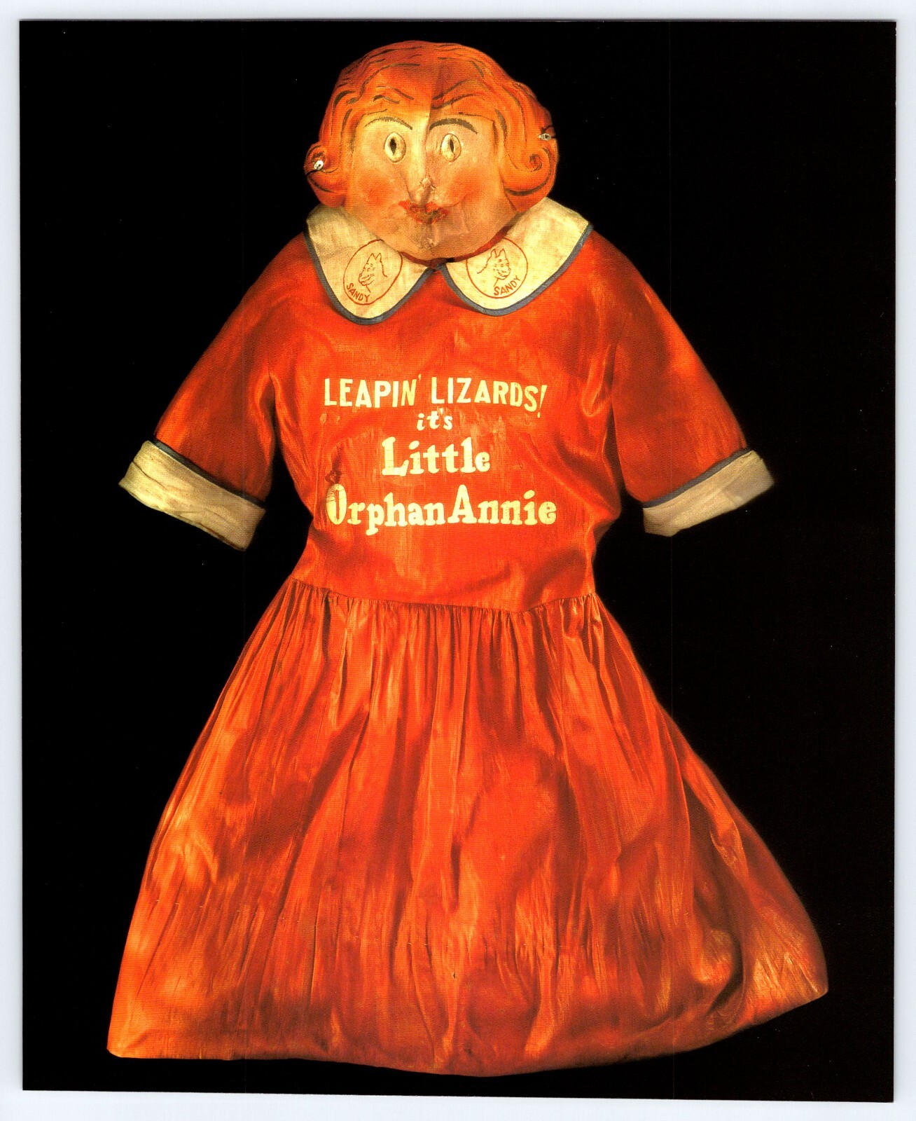LITTLE ORPHAN ANNIE HALLOWEEN COSTUME ART IMAGE 8X9.5 Book Page Clip Photo M461