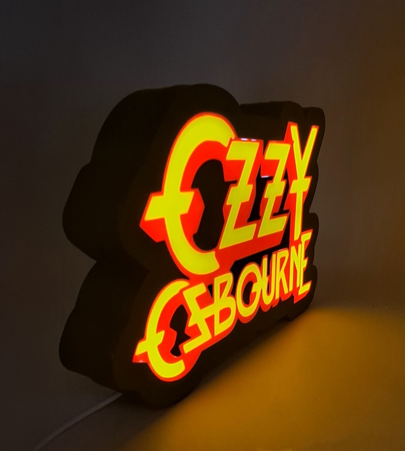 OZZY Osbourne LED Light Box with ON/OFF USB 3 foot cord Home Decor Man Cave Art