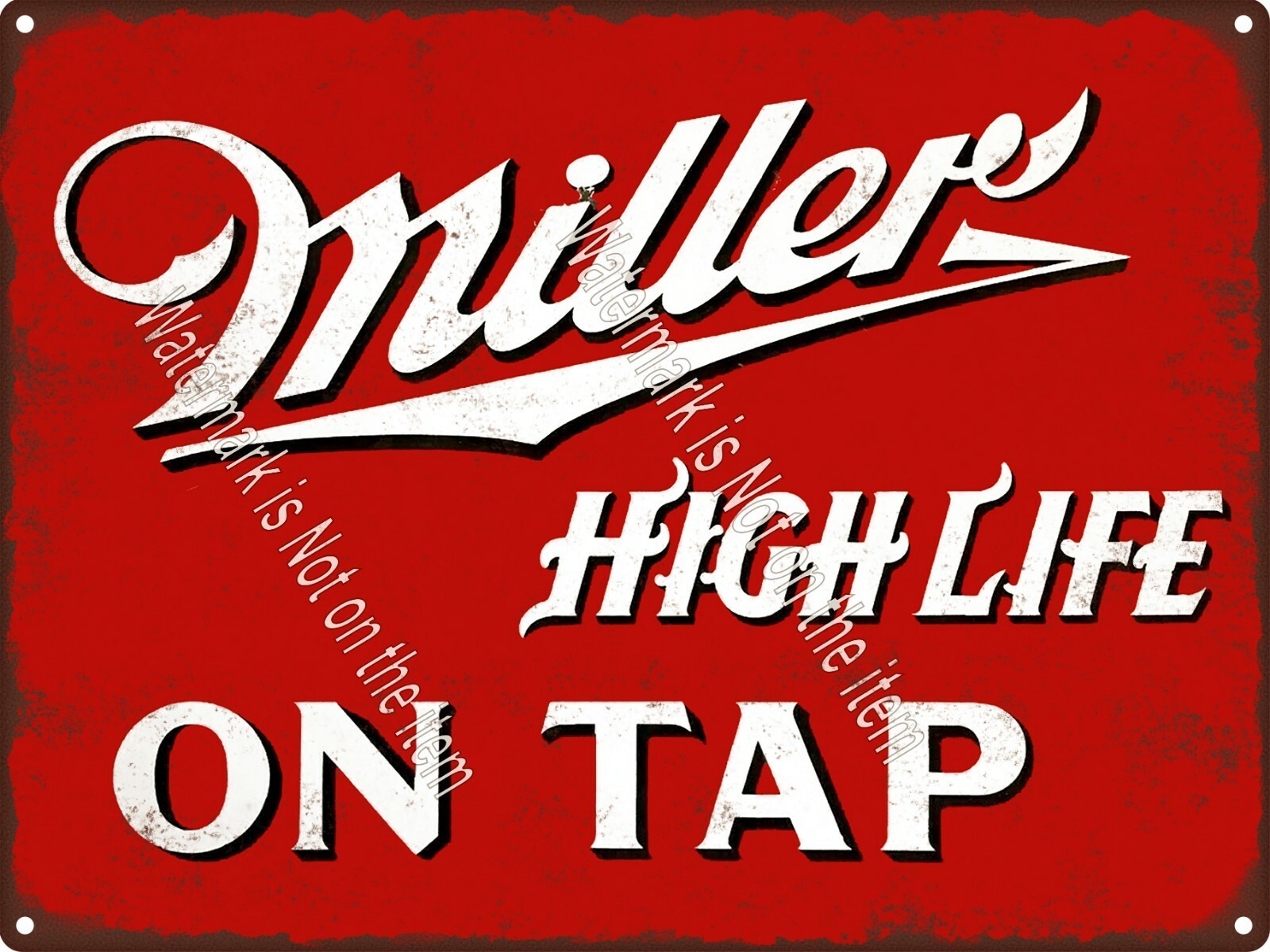 Miller High Life Beer On Tap Man Cave Garage shop Metal Sign 9×12″ A402