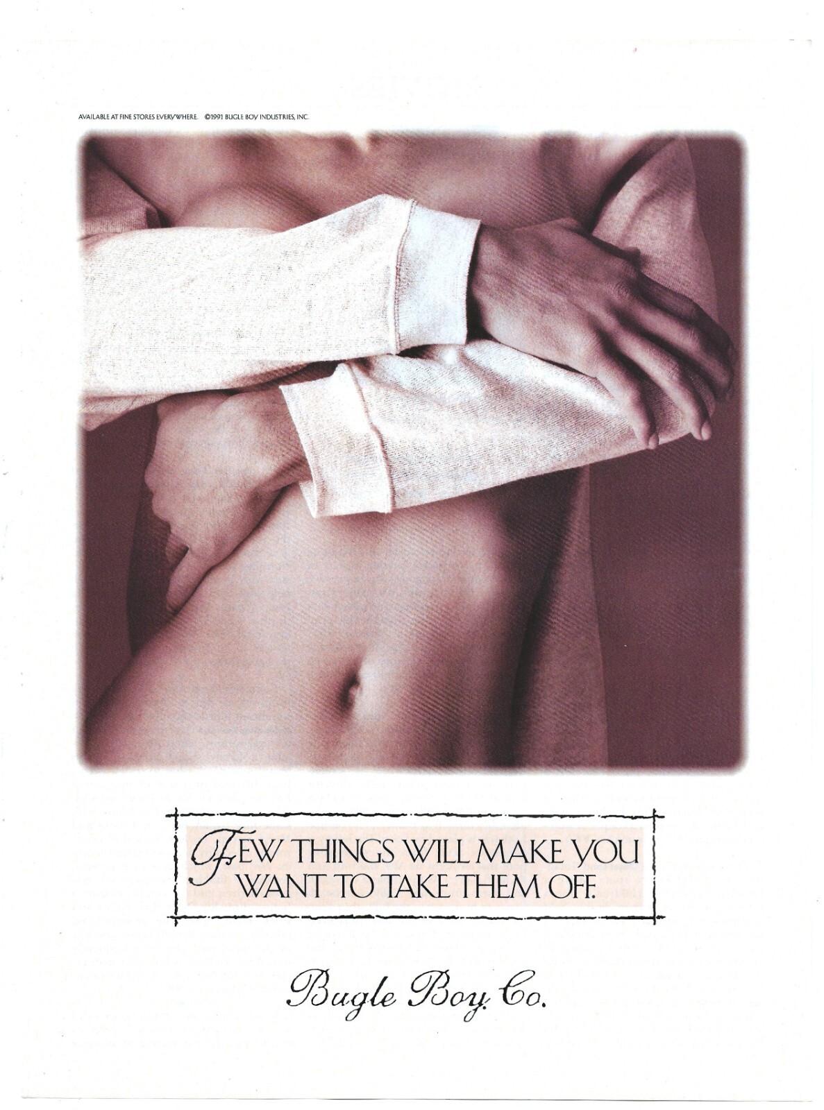 Vintage Print Ad Bugle Boy Co – Few Things Will Make You Want To Take Them Off