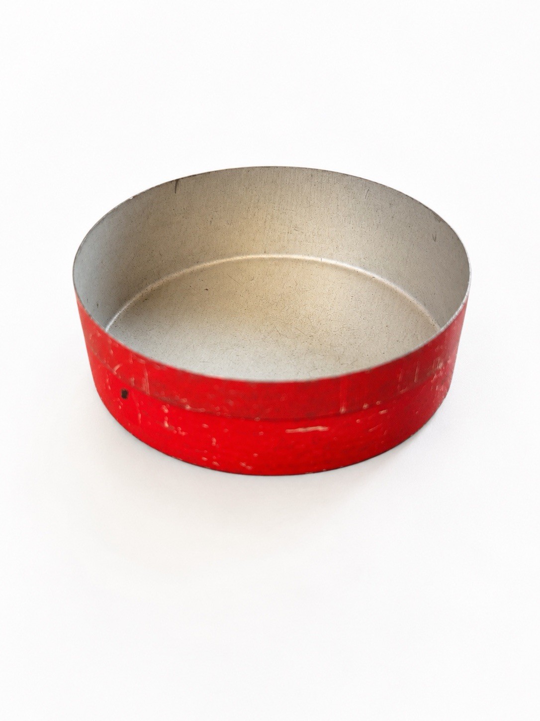 Vintage Kee Lox Typewriter Ribbon Tin Empty 2.5” Round Red Metal Advertising