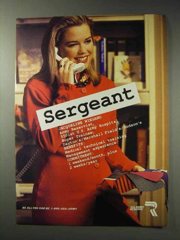 1992 U.S. Army Reserve Ad – Sergeant