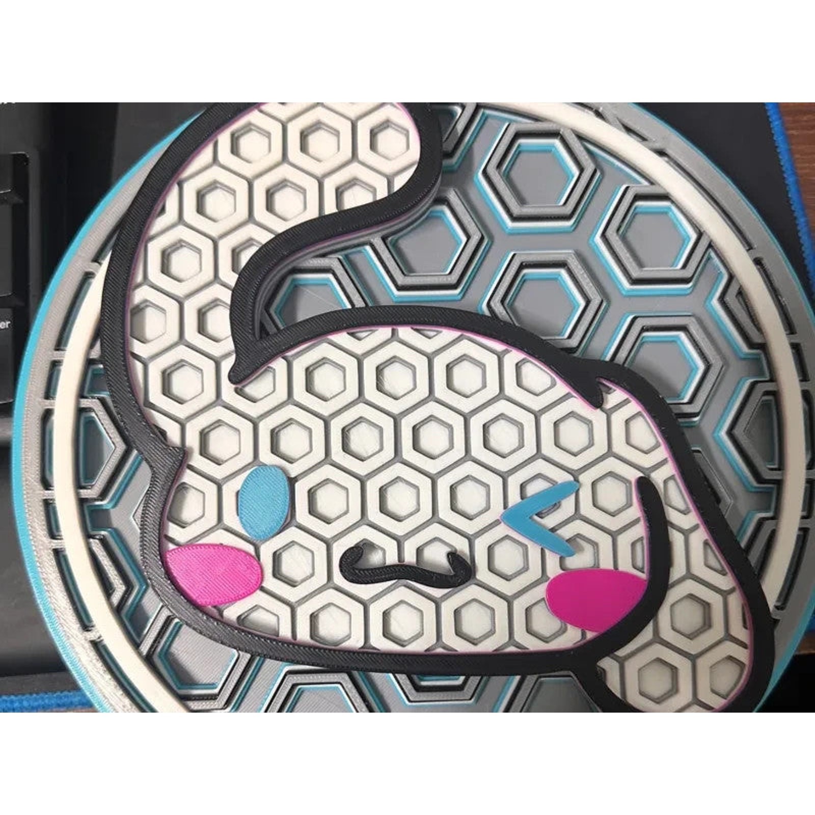 Cinnamoroll Hello Kitty Wall Art Or Display 3D printed Dimensional Mosaic
