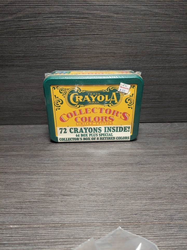 Crayons Collectors Edition Colors 1991 Limited Edition Tin-New in Wrapper 72 Pc