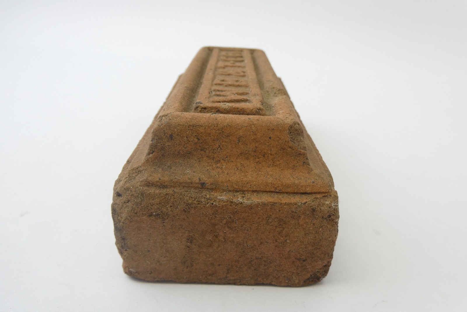 WB & T-C Co Unusual Unique Red Handmade Brick Paperweight Advertising