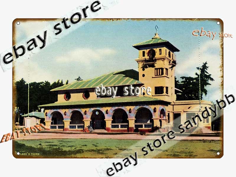 1941 Airport Guatemala City Guatemala Terminal Building Tin Sign bar wall