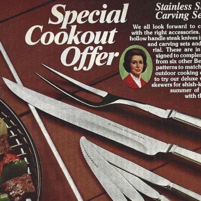 Betty Crocker Stainless Steel Silverware Print Ad, Betty Crocker Silverware Ad