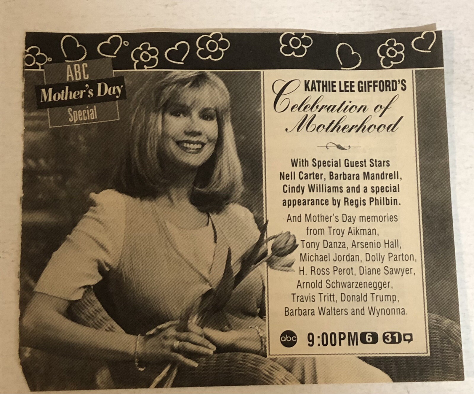 Kathy Lee Gifford’s Celebration Of Motherhood Tv Guide Vintage Print Ad Tpa14