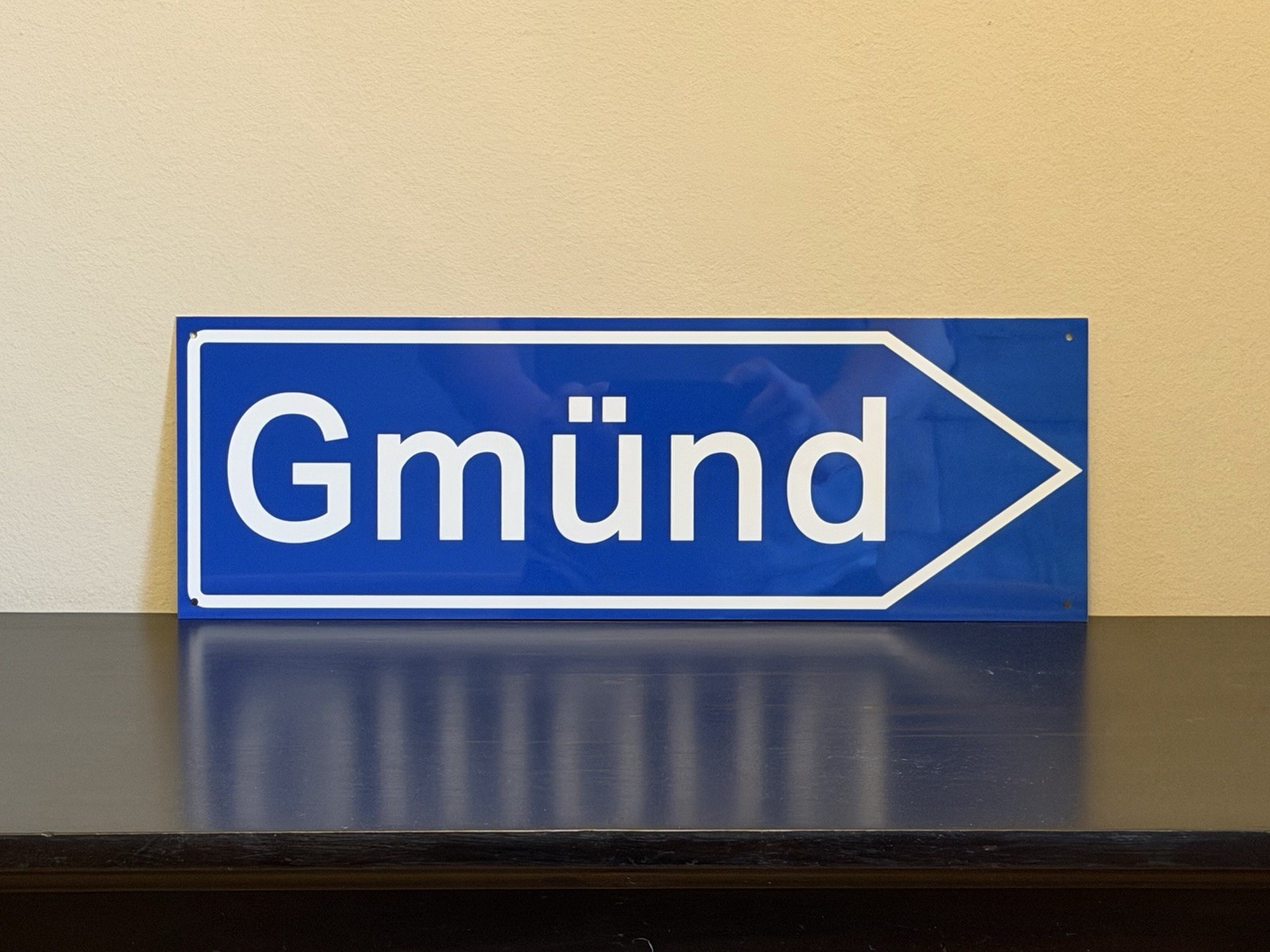 Gmund road sign German European Porsche 18 Inch