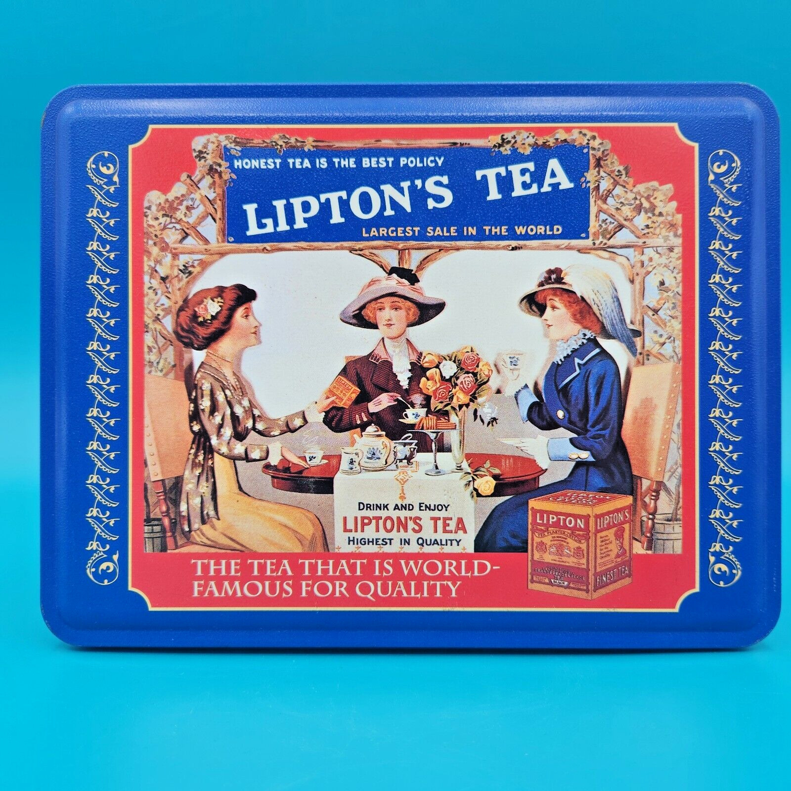 Lipton’s Tea Limited Edition Nostalgic Tin Collectible Series #401 Empty