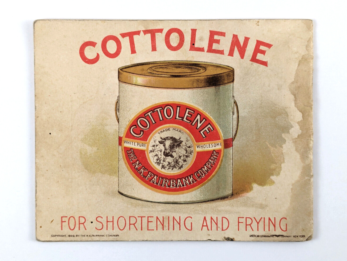 Antique Cottolene Advertising Booklet A Public Secret The N K Fairbank Co 1900