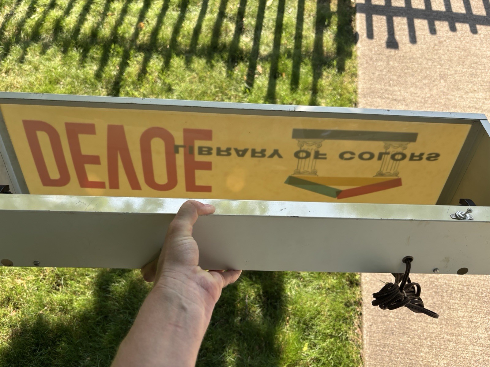 Devoe Paint Advertising Display Sign Library OF Colors *Light Does Not Work RARE