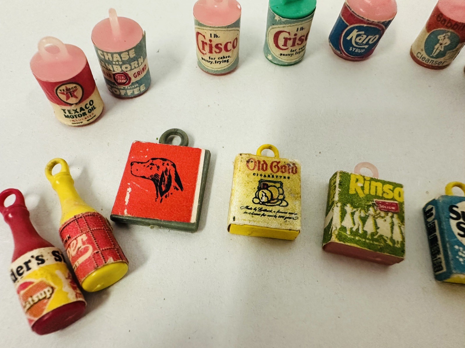Vtg Gumball Machine Cracker Jack Charms Prize Toys Advertising- Crisco +