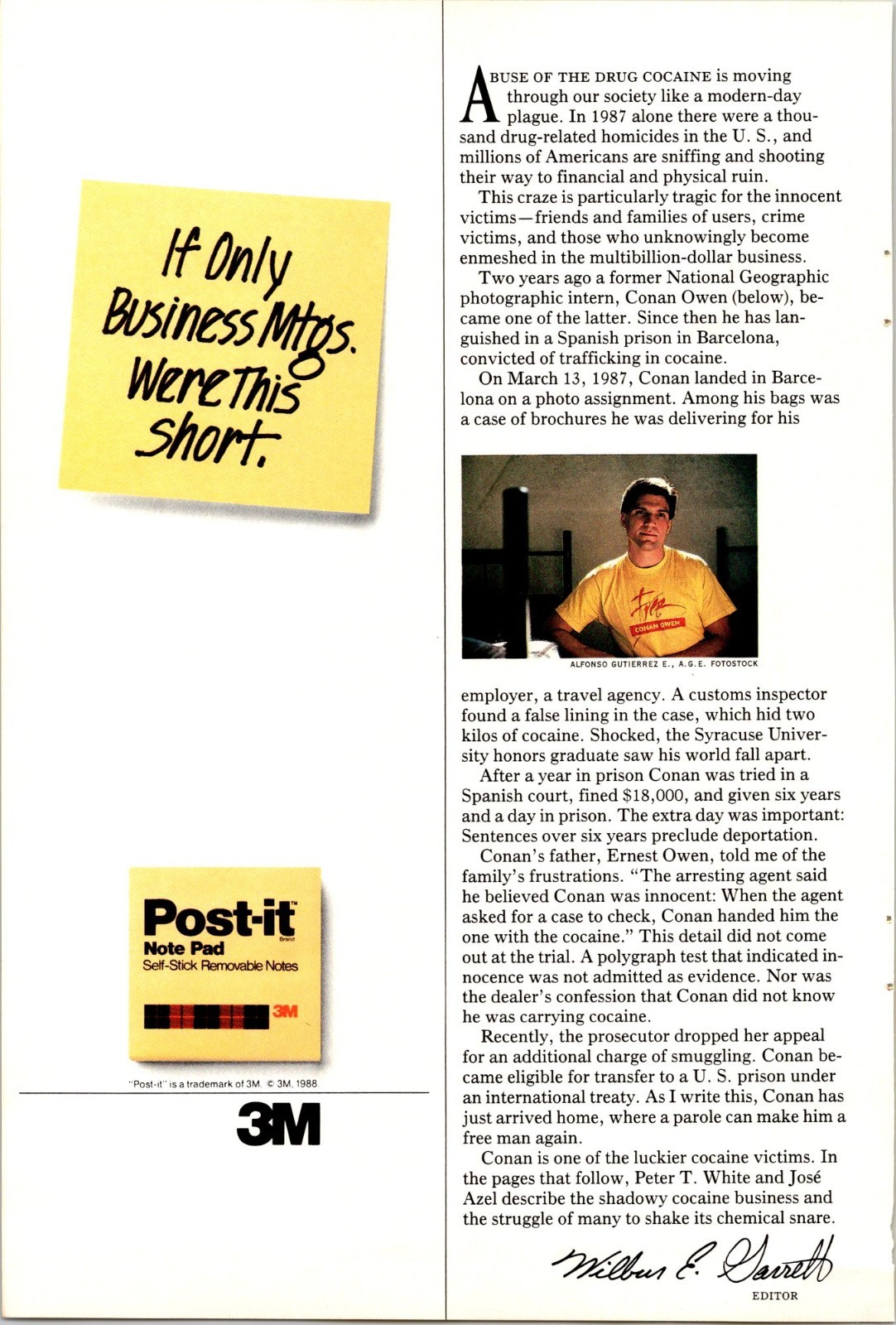 3M Post-it Note Pad Vintage Print Ad