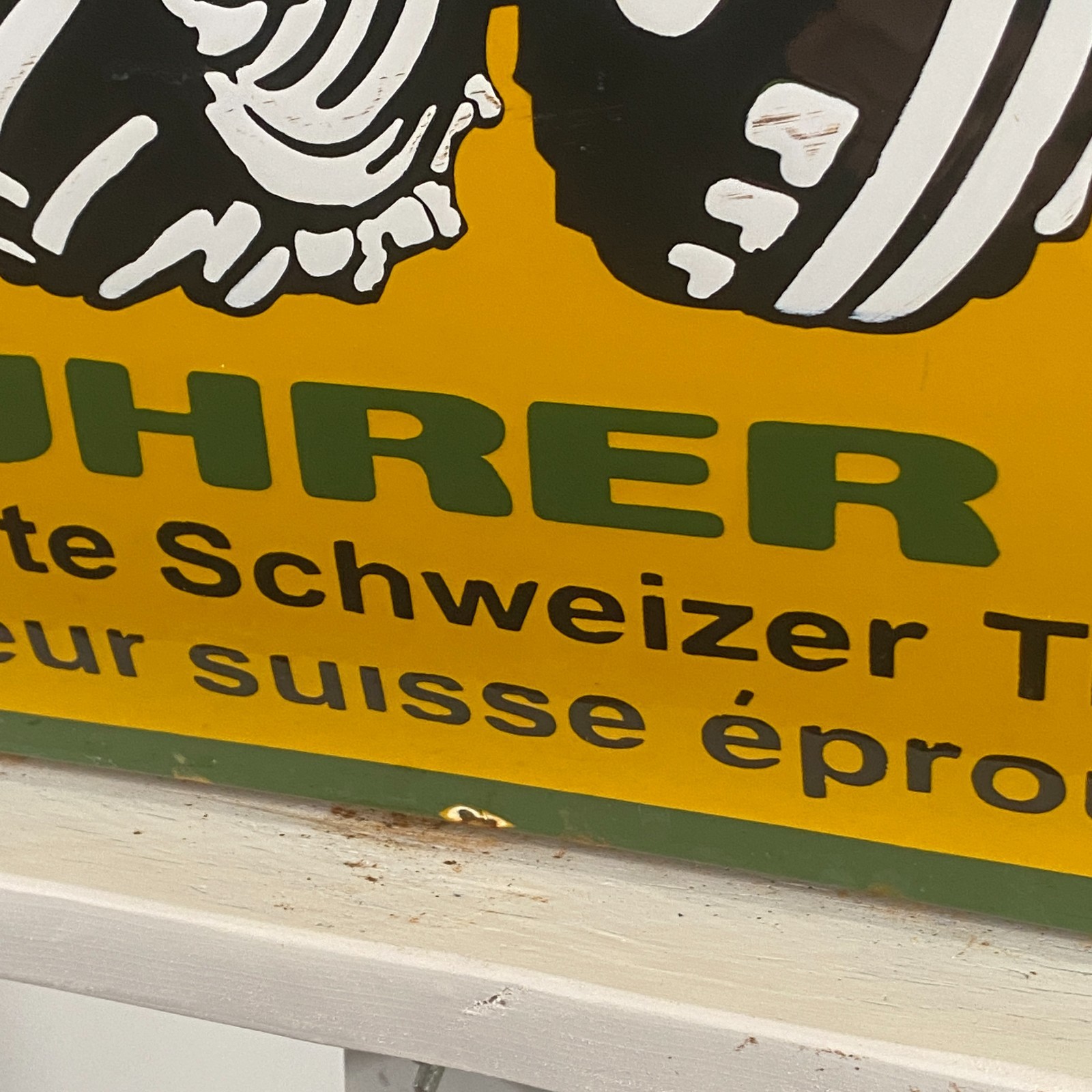 BÜHRER – Advertising Sign – 60x40cm (23.6×15.7″) – Big Vintage Farm Wall Signage