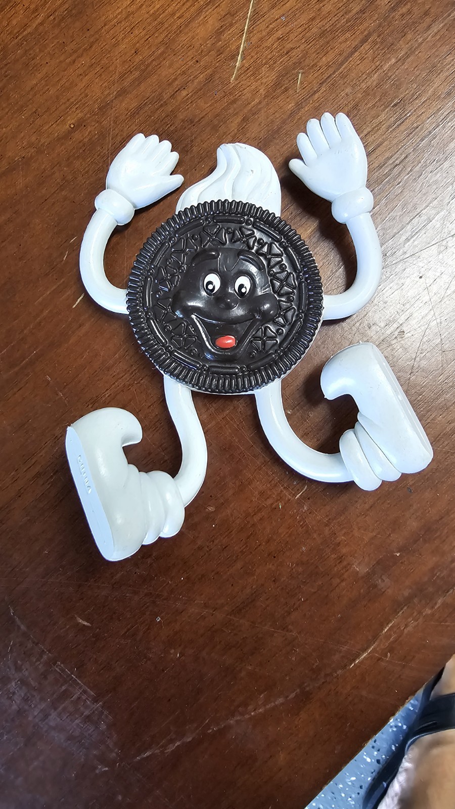 Vintage 90s Nabisco Oreo Cookie Bendy Figure Bendable Bendy Toy Cake Topper 4.5″