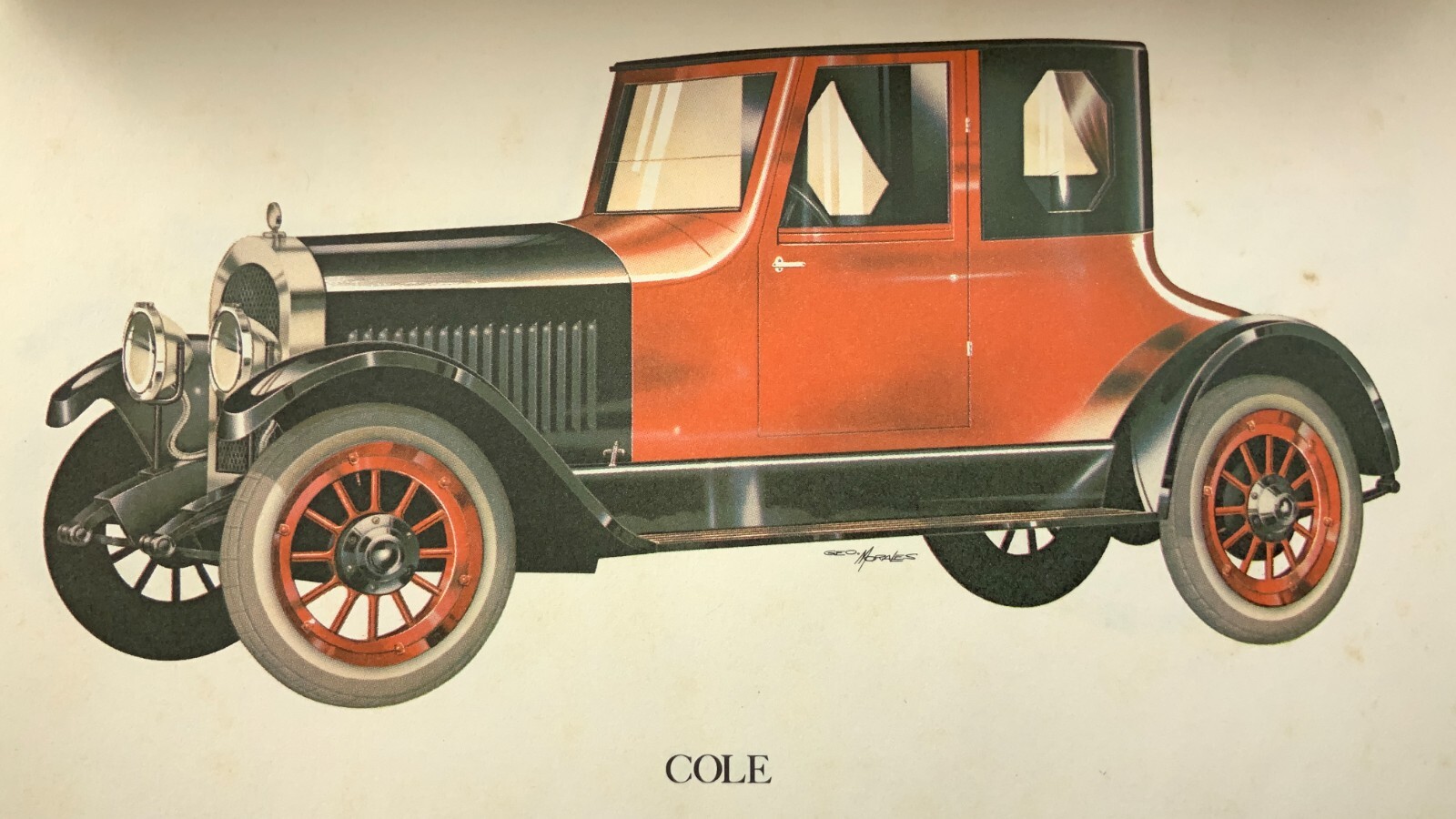 Automemories 1921 B&M Motors Bothwell Ontario 1977 Calendar Antique Cars EE640
