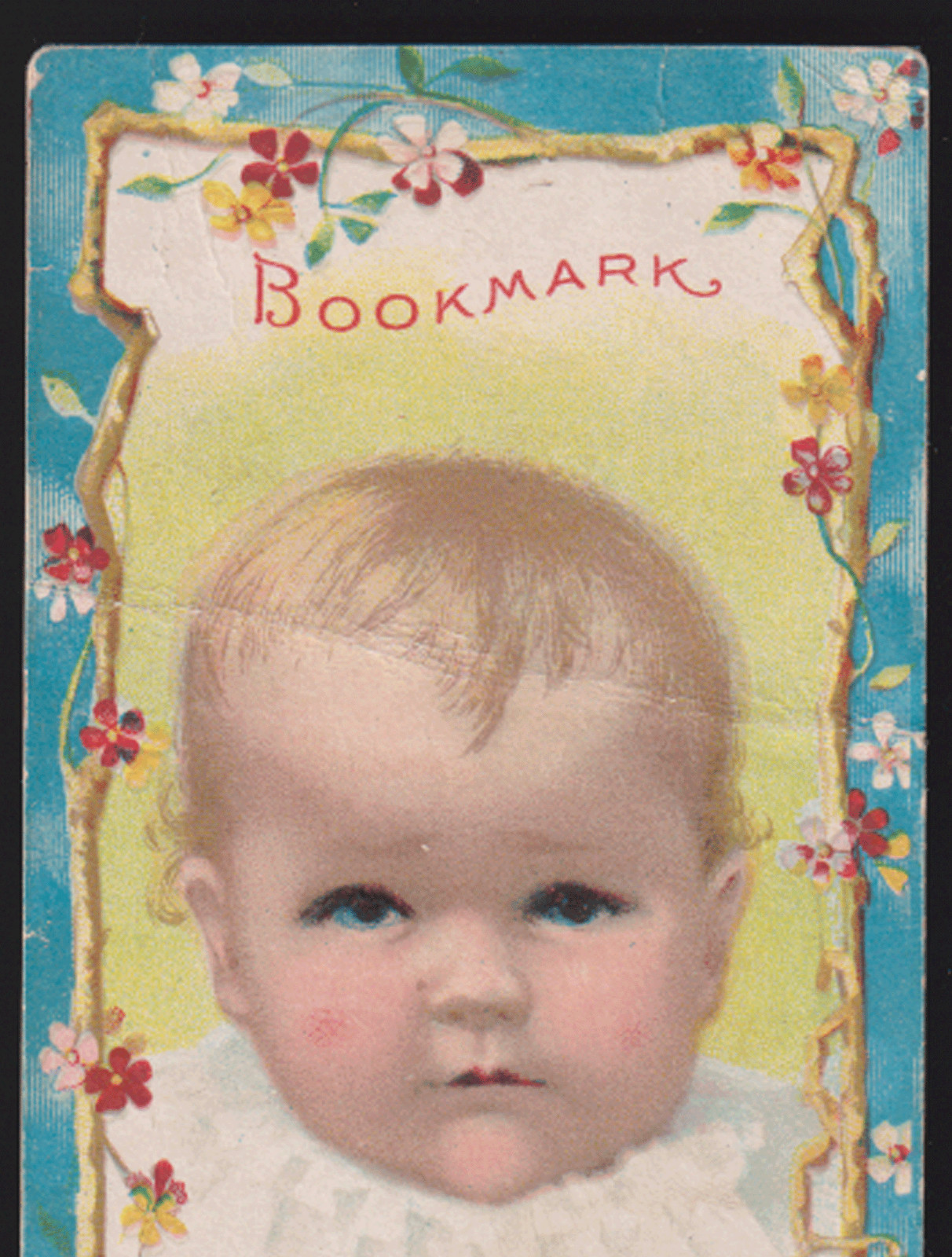 1880’s ITHACA NY TRADE CARD ADV BOOKMARK, MEHLIN PIANOS, SWEET BABY FACE C748