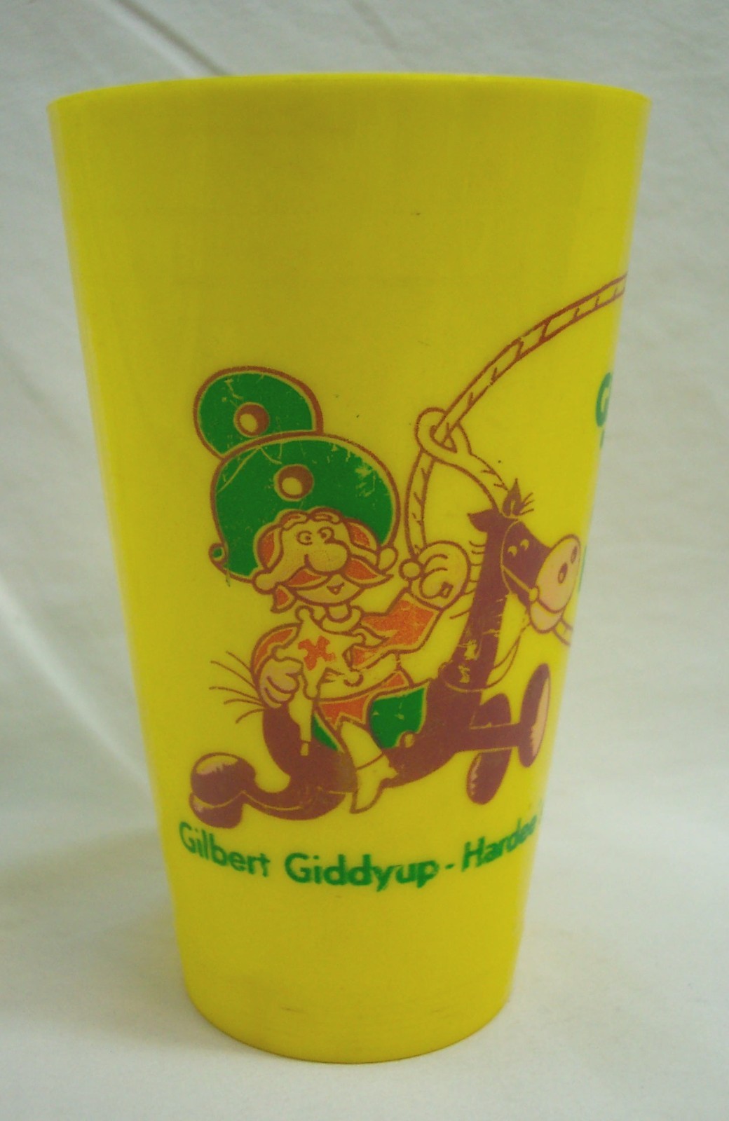 VINTAGE 1970’s HARDEE’s Gilbert Giddyup Cowboy Plastic Collector’s CUP