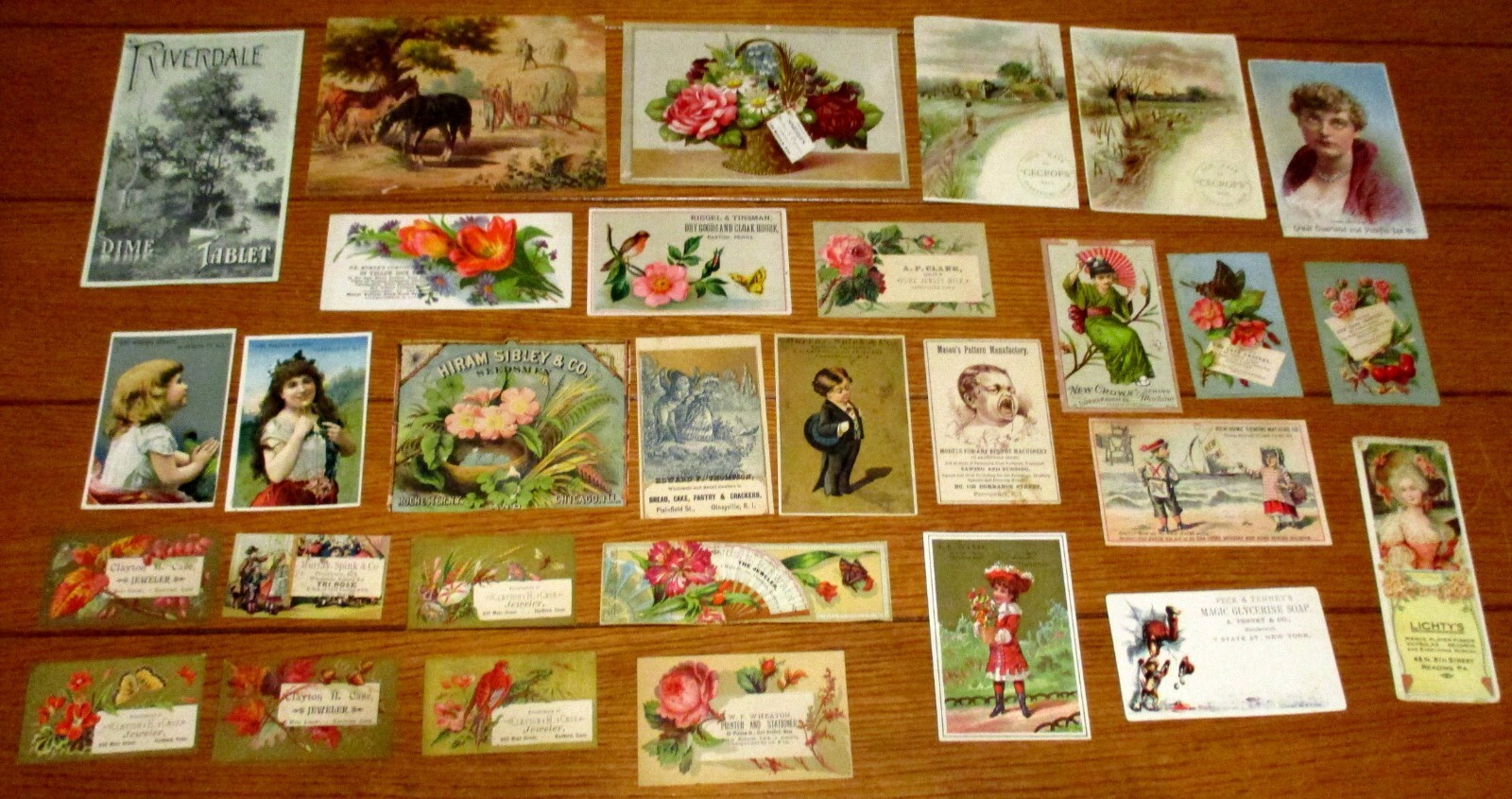 Vintage Advertising Trading Card Lot (30 dif.) Circa 1800’s & Early 1900’s #11