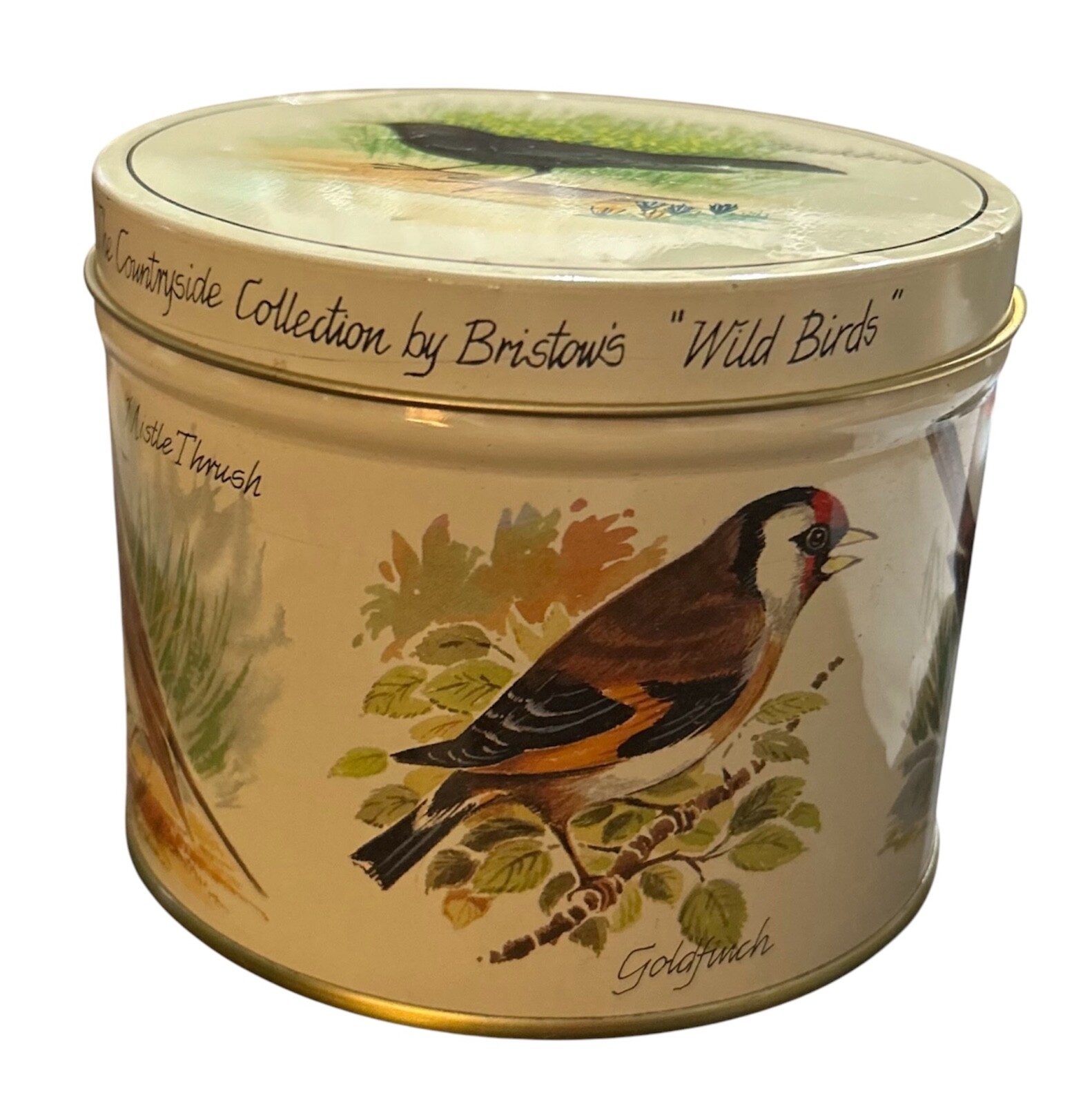 Vtg Bristow’s By Devon Toffee Candy Tin Countryside Collection “Wild Birds”