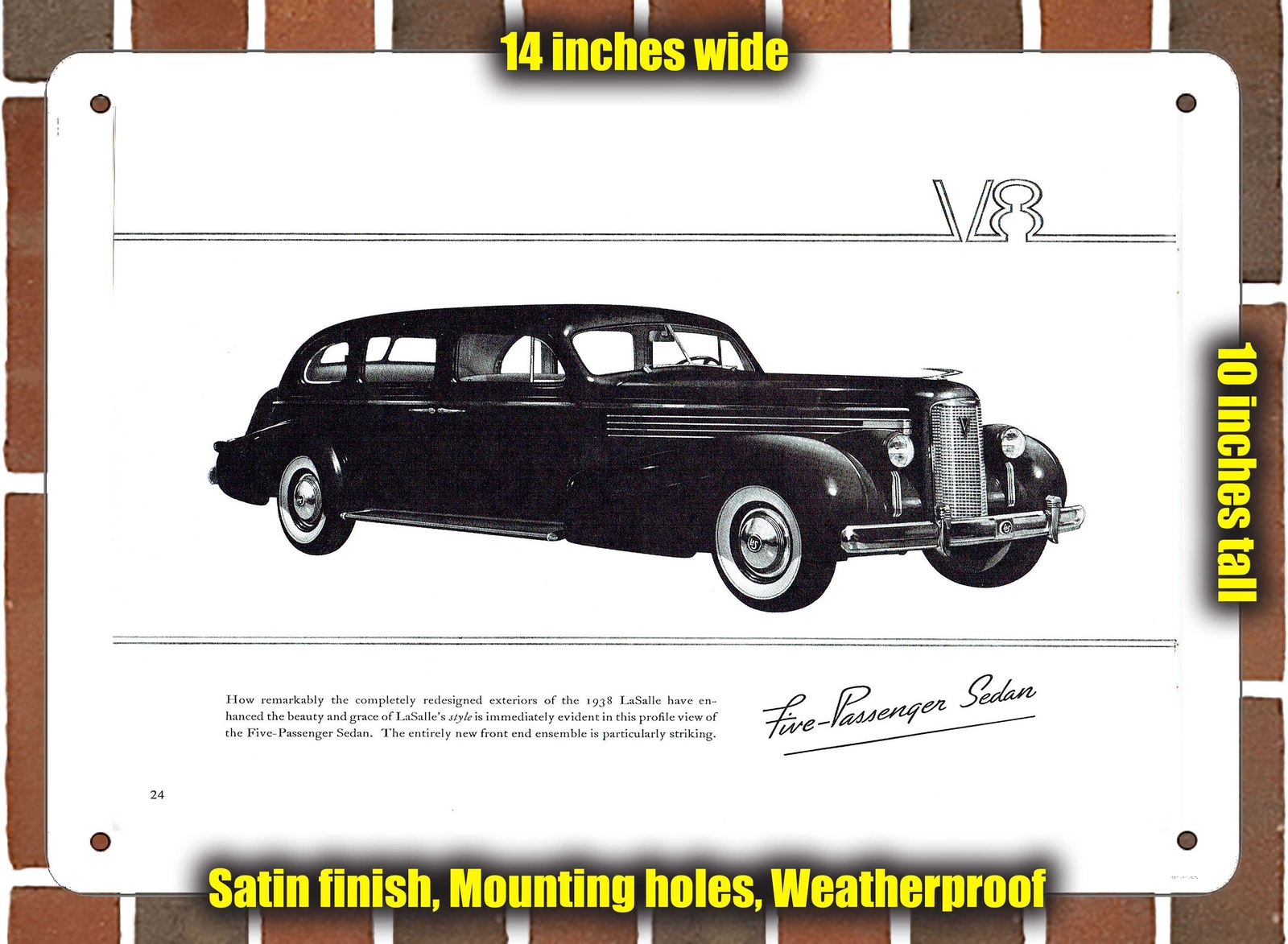 METAL SIGN – 1936 39 Lasalle (Sign Variant #26)