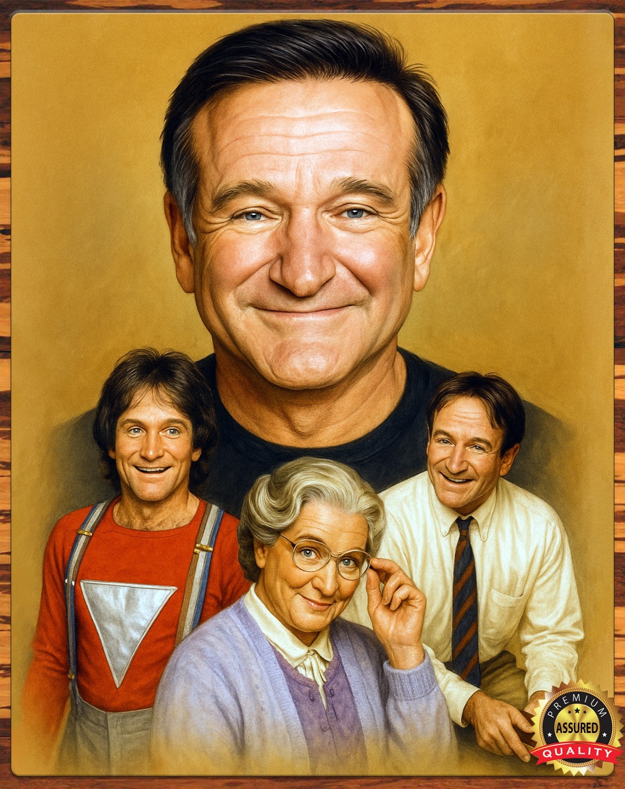 Robin Williams – Comedian – Collage – Tribute Art – Metal Sign 11 x 14