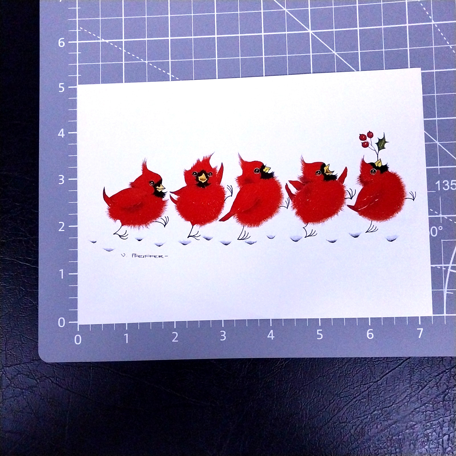 Smithsonian Christmas Card Sample Advertisement – Cardinal Cheer 3668