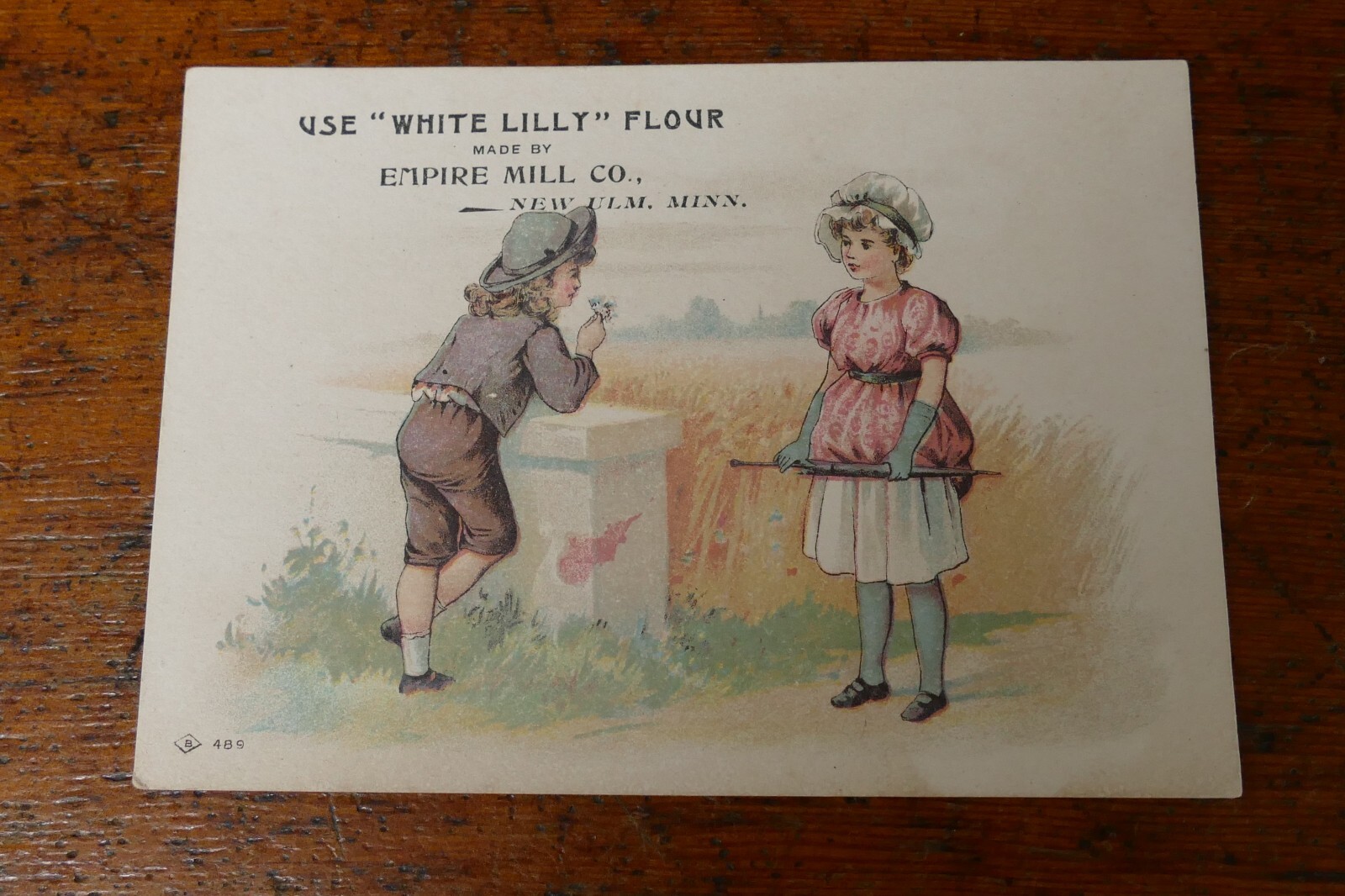 Antique Empire Mill Company New Ulm MN “White Lily” Flour Advertising Trade Card