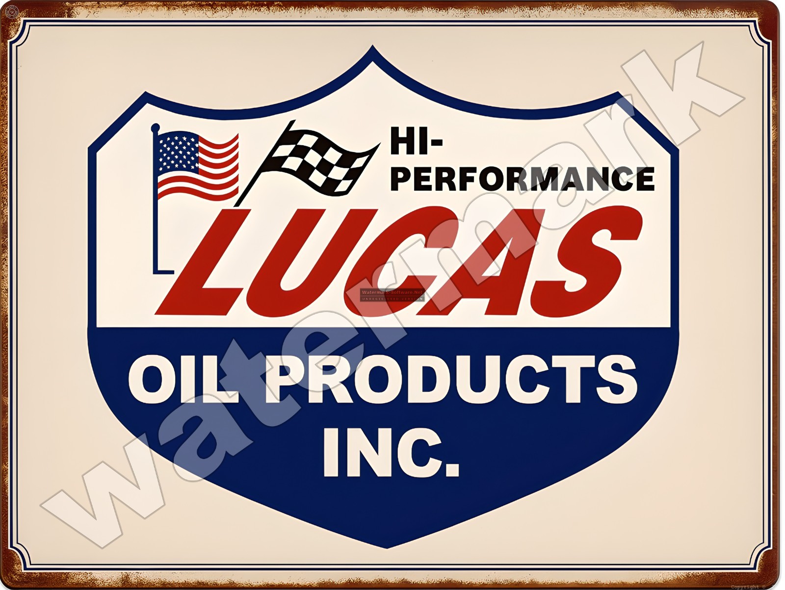High Performance Lucas Oil Metal Sign 9″ x 12″ or 12″ x 16″