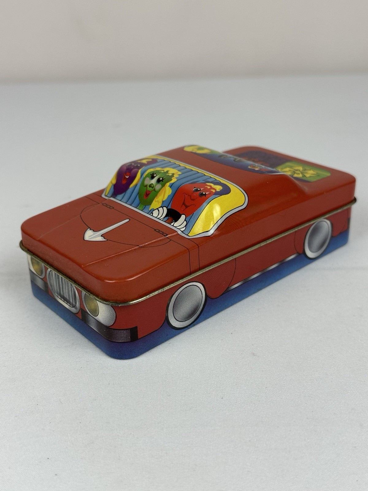 Nobel Hall Unique Collectible Tin Box Container Car Red 3×6