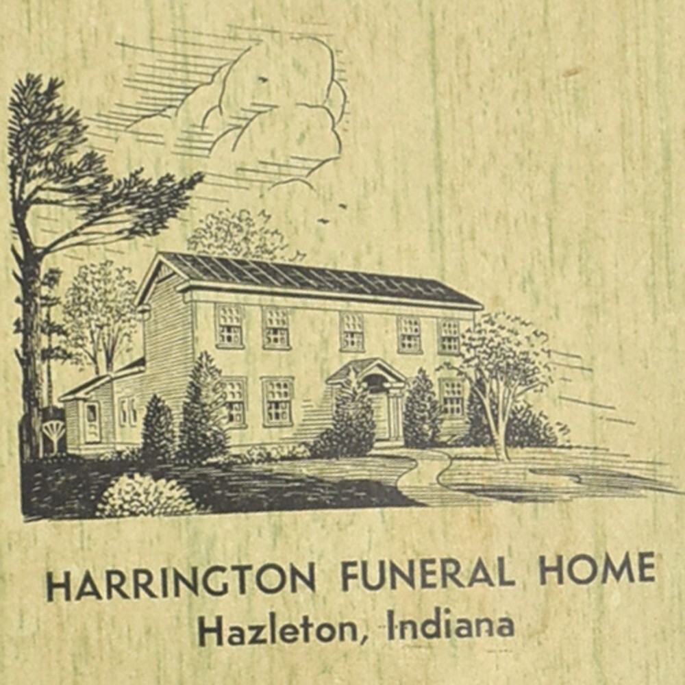 1940s Harrington Funeral Home 425 No Main Street Hazleton Gibson County Indiana
