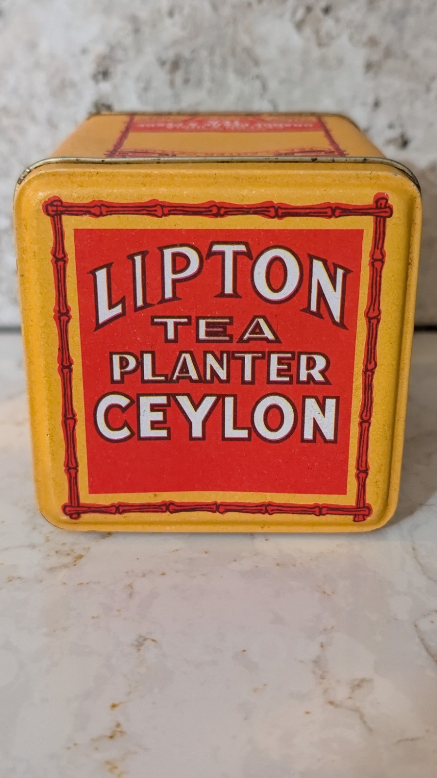 Lipton Tea Planter Ceylon Bristol Ware Tin Canister Lipton Tea Advertising Tin