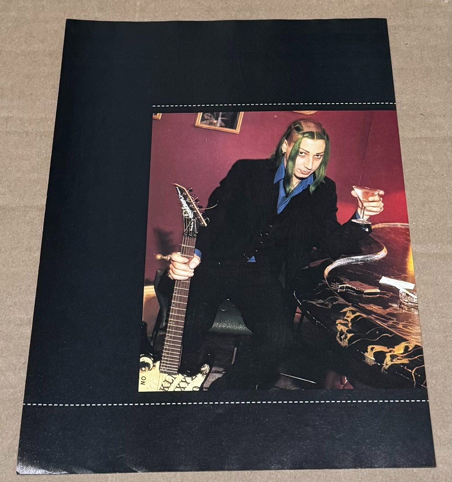 Daisy Berkowitz of Marilyn Manson – Music Print Ad Photo – 1995