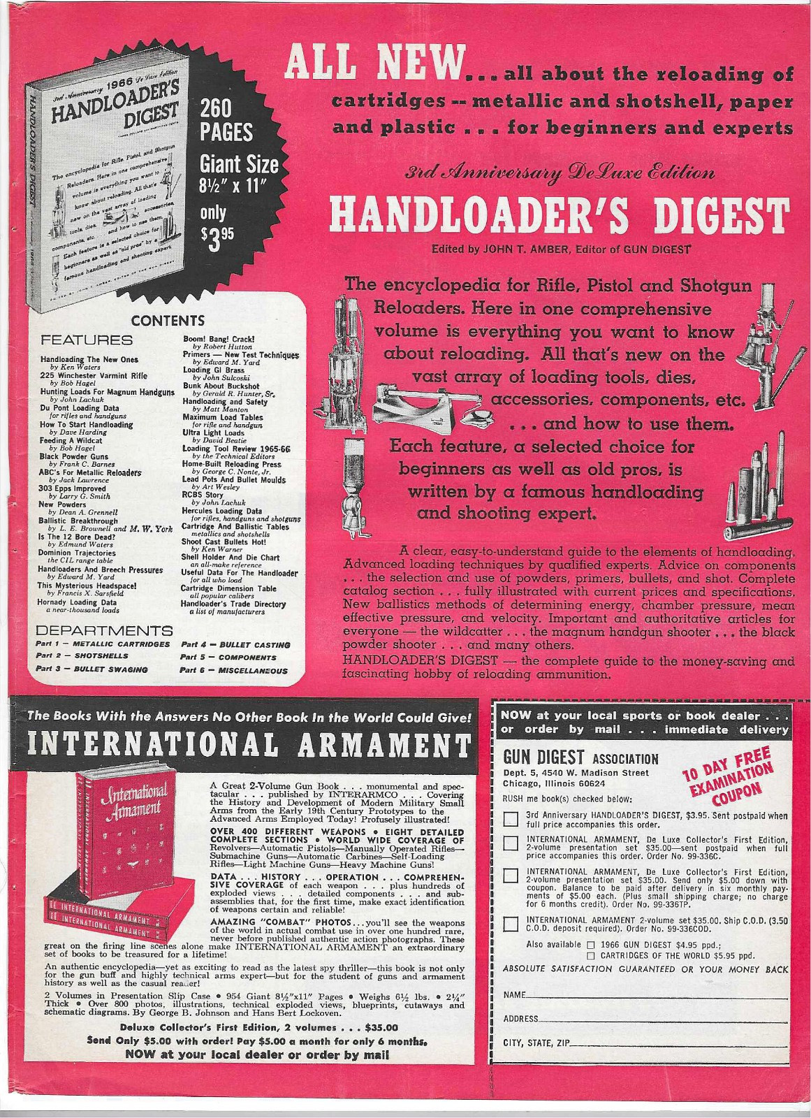 1966 Gun Digest Association, St. Louis Precision & Firearms International Ads