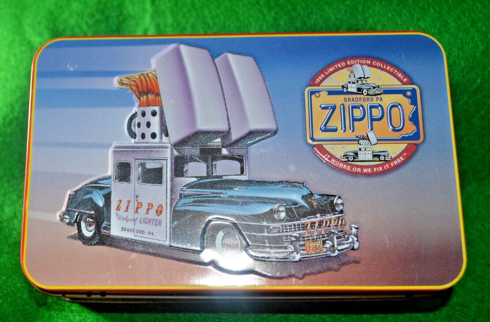 Zippo Chrysler USA Tin 1998 Limited Edition Collectable TIN ONLY