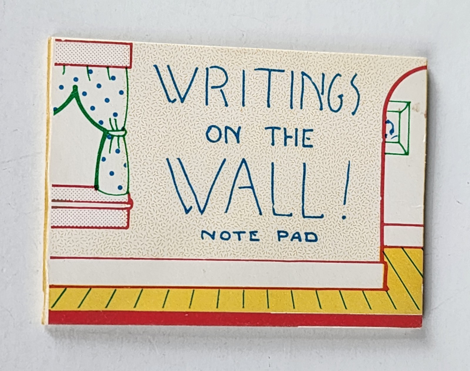 1984 Vintage Premium Cracker Jack Prize Writings on the Wall Note Pad Toy Book