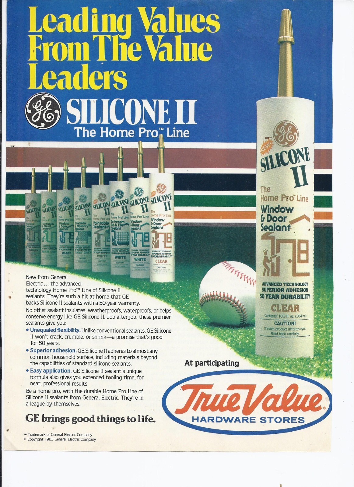 1983 True Value Print Ad Hardware Store 8.5″ x 11″