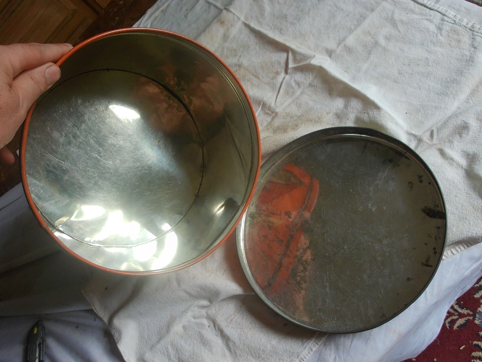 Vintage Empty Large Candy Tin Can Riley’s Toffee rolls Only 1 on eBay! 26-30