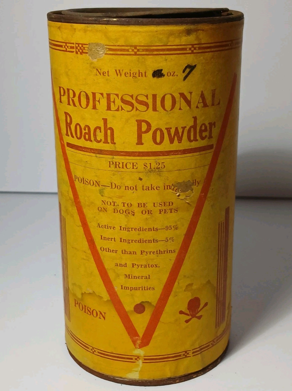 1950s Empty Rare Vtg Continental Exterminators Springfield Missouri Bug Tin Can