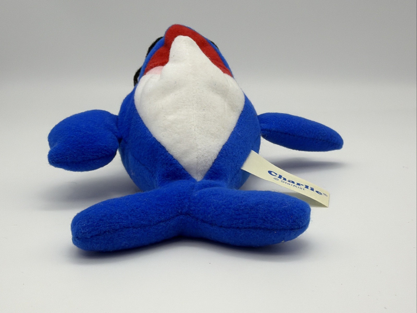 Starkist CHARLIE Tuna 6″ Glasses Blue Red Beret Hat Bean Bag Advertising Plush
