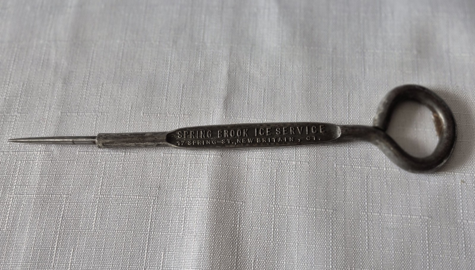 Vintage Spring Brook Ice Service Bottle Opener Ice Pick New Britain CT Free Ship