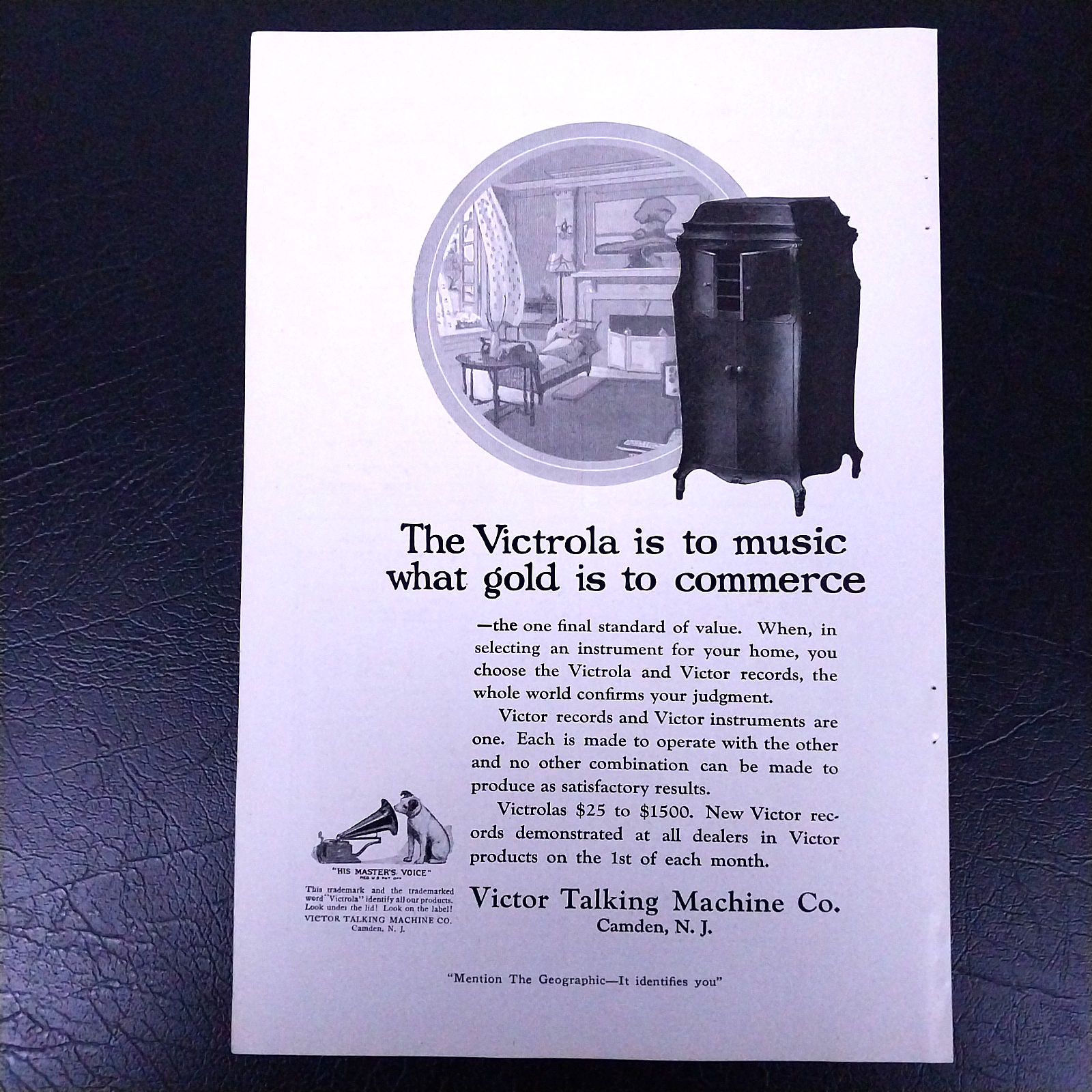 1921 Victrola Victor Talking Machine & More Vintage Print Ads – Original Page