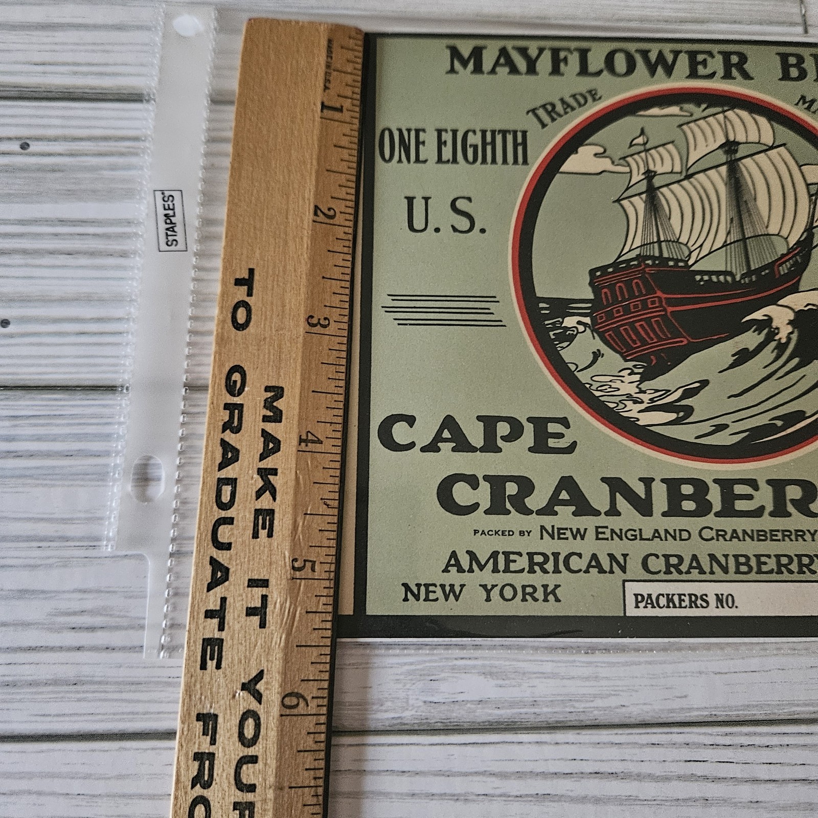 Vintage Original 1930’s EATMOR Cranberry Crate Labels Lot of 4 NOS 5.5 “x 8”