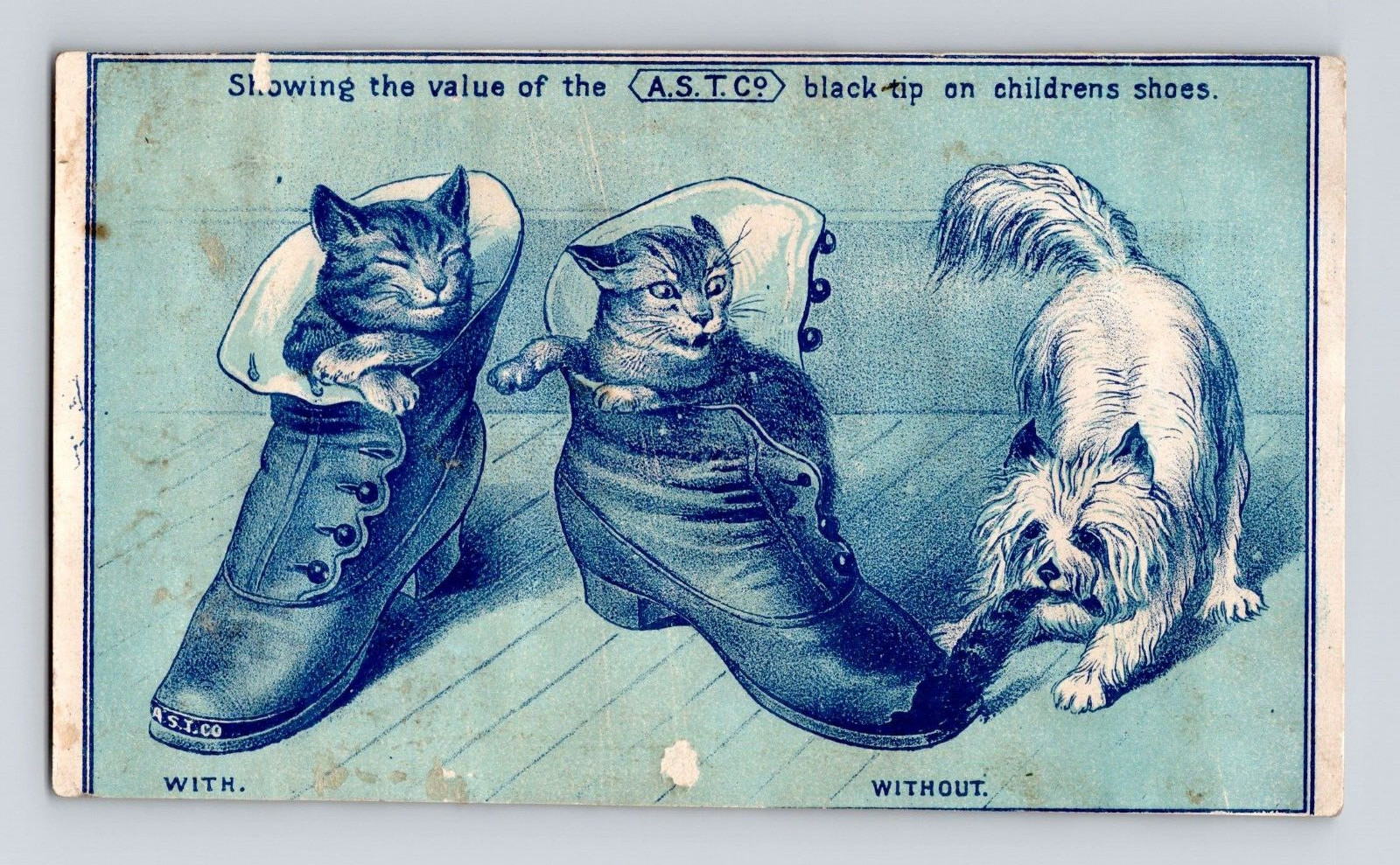 AST Co Black Tip Children’s Shoes Cats Dog CM Clapp Dealer Binghampton NY